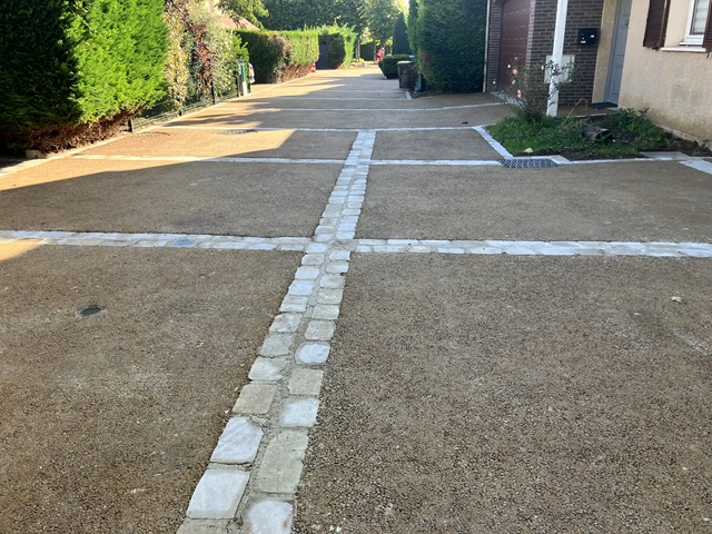 Aménagement final de l’allée résidentielle